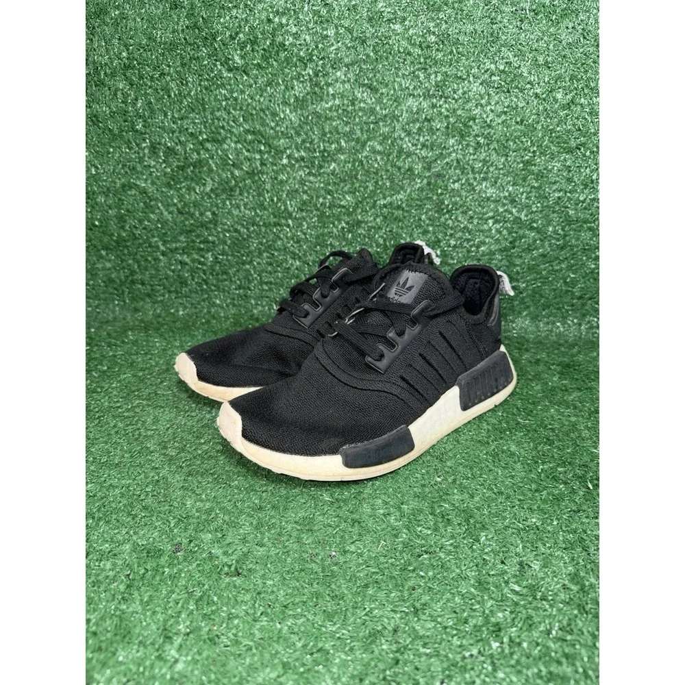 Adidas NMD R1 Women Size 6.5 Black Boost Comfort Running‎ Shoes Walking Sneakers